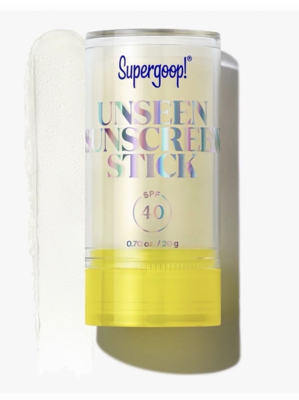 Supergoop! sealed Unseen Sunscreen Stick full size spf40
